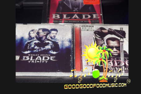 CD cover for "Blade," featuring a character in a dark coat against a red background.